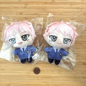 Rare Ouran high school host club plush keychain set